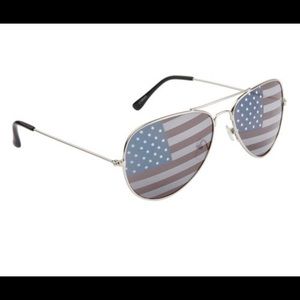 American Flag Patriotic Aviator Sunglasses